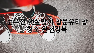 ✨눈부신 햇살맞이🌞 창문&유리창 청소 완전정복!✨
