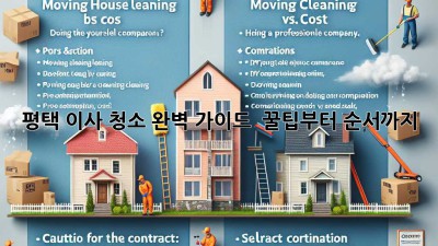평택 이사 청소 완벽 가이드 🏡✨: 꿀팁부터 순서까지!